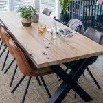 Dining Table metal x base