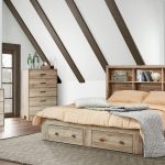 Bedroom set with shelving bed