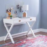 Cross legs desk with 2 drawers