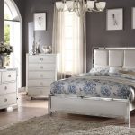Mirror trim inlay bedroom set