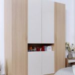 Modern wardrobe with display