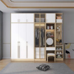 Modern wardrobe with dressing table