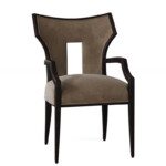 Open back dining arm chair