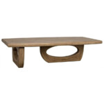 Large coffee table with remarkable base