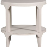 Rounded nightstand or end table