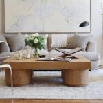 Cylindrical legs coffee table 140x70
