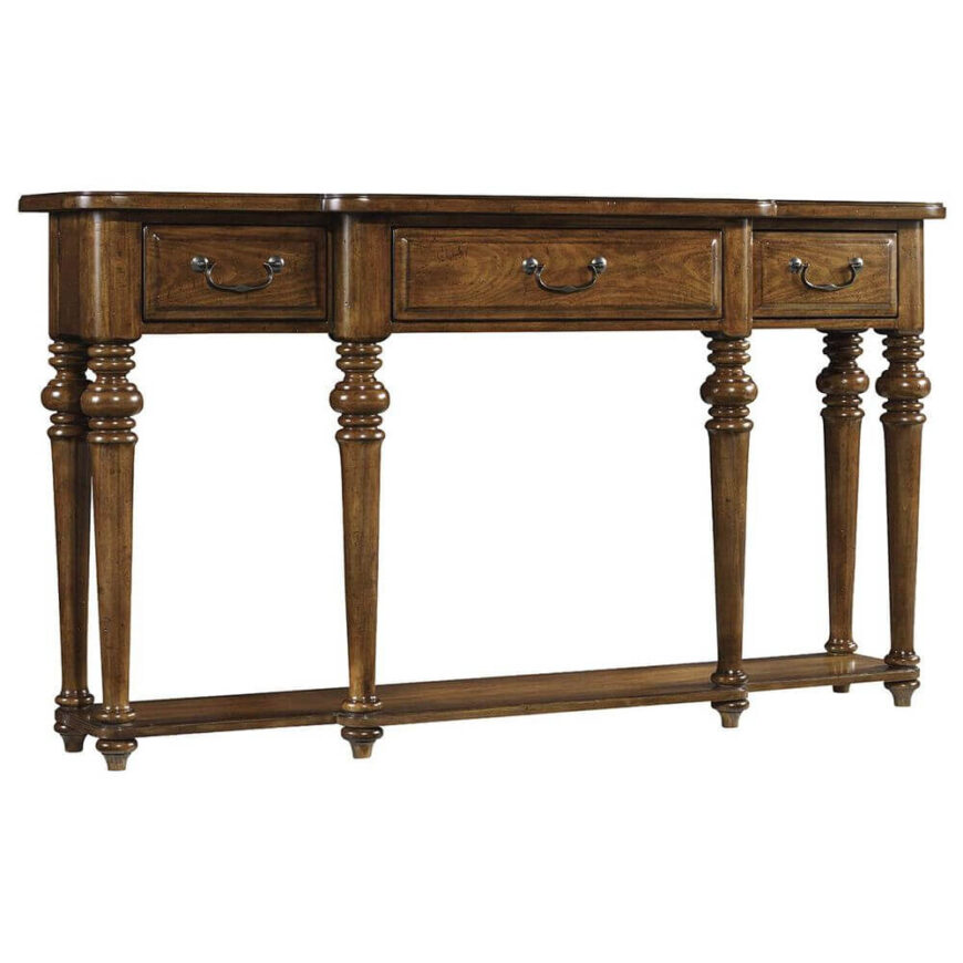 Traditional 3 drawers console table Radwell Designs