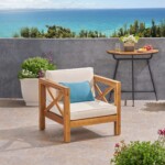 Outdoor X shape armchair
