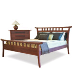 Single bed with a nightstand set