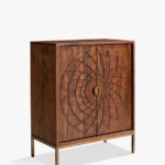 mandala pattern doors storage cabinet