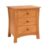 Modern 3 drawer nightstand