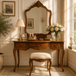 Florence dresser with mirror and stool